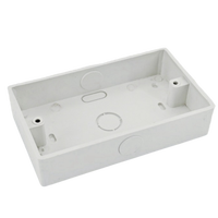 Boîte de jonction carrée en PVC à bas prix, vente en gros d'usine, boîte de sortie, taille extérieure, boîte à câbles