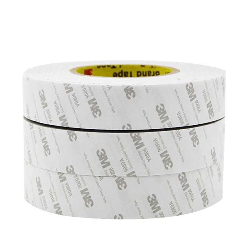 3 M 9080A High Viscosity High Temperature Resistant Double-Sided Tape Adhesive No Trace Pressure Sensitive Thin Non-Woven Fabric