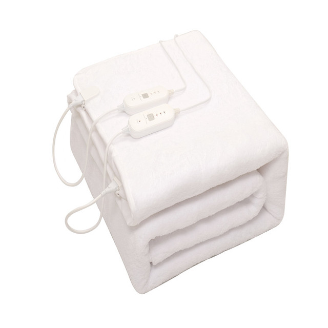 110V/240V King Size Double Controller Sherpa Electric Under Blanket With Bed Around FROM Ainik
