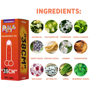 Nuovi arrivi massaggio maschile olio di potenziamento sessuale erezione crema per la crescita olio più spessa di energia massaggio giocattoli sessuali per uomini adulti - Product Image 2