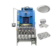Machine automatique de fabrication de papier d'aluminium à économie de main-d 'œuvre Machine de fabrication de récipients alimentaires en aluminium à haut rendement
