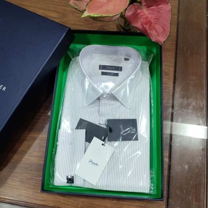 Camisa personalizada de diseño de gama alta de algodón sin hierro de lujo clásico italiano cuello <span class=keywords><strong>camisas</strong></span> de manga larga para hombres - Product Image 4