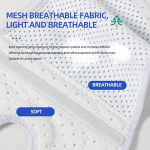 Yan stabilizatörler ile JINGBA yeni nefes Unisex hava Mesh dizlik spor salonu spor için menisküs ayarlanabilir diz desteği rahatlatmak - Product Image 6