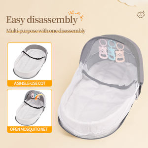 Lit bébé pliable portable, sac de voyage multifonctionnel pour maman, résistant à la pression et élégant, sac de couchage pour nouveau-né - Product Image 3