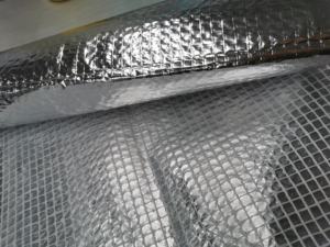 Membrane de contrôle de la vapeur et réflectrice de chaleur 90 g/m² en feuille d'aluminium, maille PE, film PE - Product Image 2