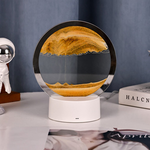 Lampe à <span class=keywords><strong>sable</strong></span> LED à lumière chaude, design nouveau, peinture colorée effet <span class=keywords><strong>sable</strong></span> mouvant, avec télécommande, alimentation USB - Product Image 4