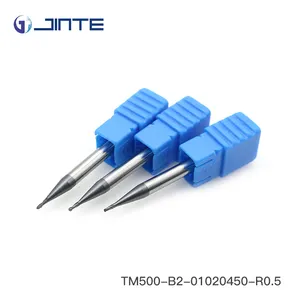 שני חלילי כדור האף סוף מיל 1mm חריטת bits cnc מתכת חיתוך כלים