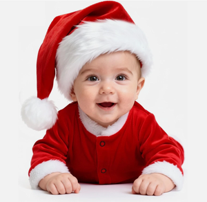 <span class=keywords><strong>Mon</strong></span> <span class=keywords><strong>premier</strong></span> chapeau <span class=keywords><strong>de</strong></span> Noël pour bébé, chapeau <span class=keywords><strong>de</strong></span> Noël en velours rouge moelleux - Product Image 2