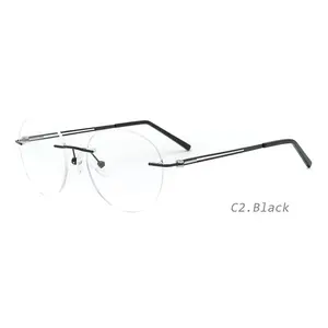 新款小圆光学眼镜无框s眼镜架眼镜女性防蓝光