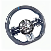 Volant de direction en fibre de carbone pour voiture d'usine, volant en cuir pour Mercedes Benz Classe A, B, C, E, CLA, AMG