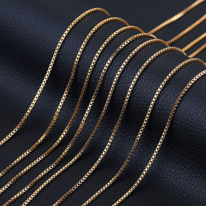 Bijoux fantaisie en acier inoxydable plaqué or 18 carats, vente en gros, chaîne à maillons carrés, rouleau de chaîne <span class=keywords><strong>pour</strong></span> collier et bracelet - Product Image 1