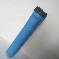 Boîtier de filtre à eau Big Blue 10/20 pouces, port 1 pouce, en PP de qualité alimentaire, pour système de filtration d'eau domestique, élimination des sédiments, haut débit