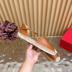 Sandalias planas elegantes de punta redonda para mujer, con parte superior de cuero, transpirables y antideslizantes, zapatos para el trabajo y el transporte diario en verano. - Product Image 5