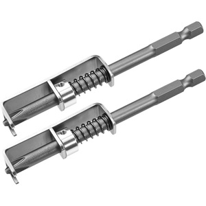 Spring-Loaded Screwdriver <b>Bits</b> 1/4 In Hex Shank Aluminum Alloy Silver Finish For Drill <b>Bit</b> <b>Security</b> - Product Image 5