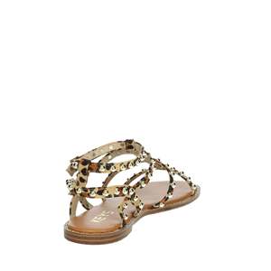 Sandalias Bajas para Mujer Keys K-10891 Beige con Tiras y Estampado de Leopardo, para Verano - Product Image 3