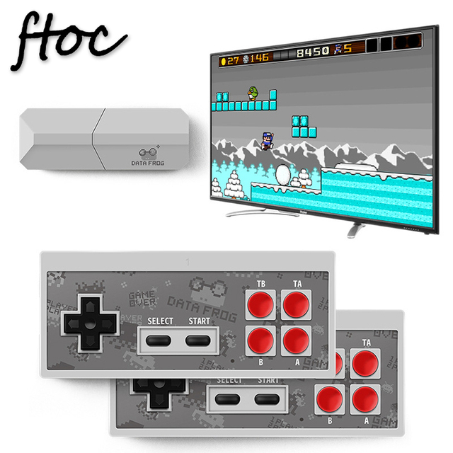 Retro Handheld Video Game Console Built-in 600 Games Wireless 2.4GHz Dual Controllers Supports GB/GBC/MD 8-Bit Multi-Player