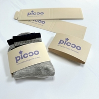 Prix d'usine, étiquettes personnalisées pour chaussettes enveloppantes, emballage OEM pour chaussettes pliées, étiquettes en papier kraft, bandeaux pour le ventre