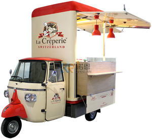 Stainless Steel Food Truck Electric Mobile Catering Vending Kiosk Customized Fast Food <b>Cart</b> Tricycle with DOT CE Certification - Product Image 1