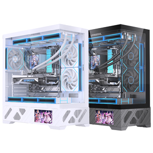 Gabinete para <span class=keywords><strong>PC</strong></span> LOVINGCOOL con Pantalla Extra <span class=keywords><strong>Grande</strong></span>, Diseño Cúbico con Vista al Mar, <span class=keywords><strong>Torre</strong></span> ATX para Juegos, Refrigeración Líquida de 360 mm y Ventiladores - Product Image 3