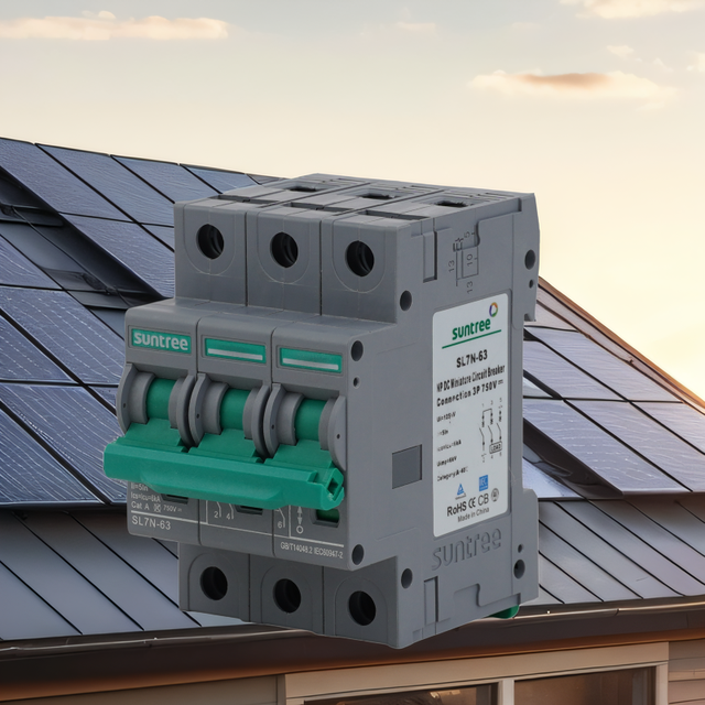 Suntree Dc Breaker 1500v 63A Dc Breaker for Solar Panels 1/2/3/4pole Dc Miniature Circuit Breaker Mcb