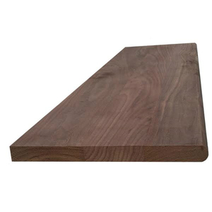 Pédale d'escalier en bois massif <span class=keywords><strong>de</strong></span> noyer noir, support d'escalier haut <span class=keywords><strong>de</strong></span> gamme, style américain, avec rambarde - Product Image 1