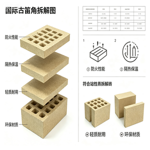<span class=keywords><strong>Plaque</strong></span> de <span class=keywords><strong>vermiculite</strong></span>, température de fonctionnement 1100°C, teneur en Al2O3 de 15% - Product Image 2
