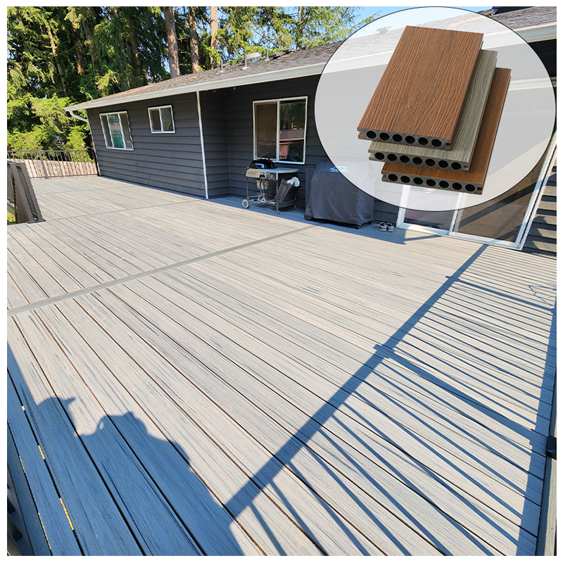 Outdoor WPC Flooring Decking Co extrusion