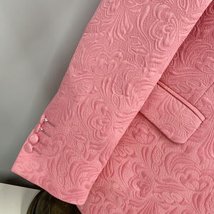 Nouveau design, vente en gros, élégant, italien, gilet rose cintré pour marié, grande <span class=keywords><strong>taille</strong></span>, costumes pour hommes, <span class=keywords><strong>blazer</strong></span> pour hommes - Product Image 5