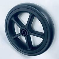Pneu et roue de poussette pour bébé Nobby de 6 pouces, pneu en plastique EVA avec une capacité de charge de 50-60 kg et une dureté de 70-75A pour poussette à roulettes