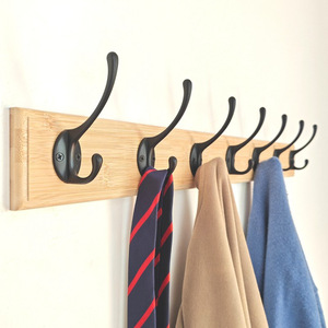 Wall Mounted Cast Iron <b>Hooks</b> Single Double Coat Bathroom <b>Kitchen</b> Towel Hanger 10-15kg Load Capacity - Product Image 3