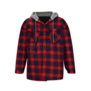 Wholesale Men's 100% Cotton <b>Quilted</b> Flannel <b>Shirt</b> Long Sleeve Plaid Design Button Closure Smart Casual for Spring Autumn Yarn - Product Image 1