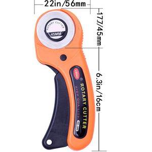 Couteau rotatif pour tissu, lame en acier au carbone de 45 mm, machine à coudre DIY, OEM - Product Image 2