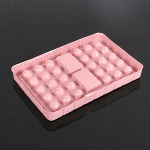 Bandeja de inserción de termostampado personalizada JIABAO con flocado de terciopelo para cosméticos - Product Image 1