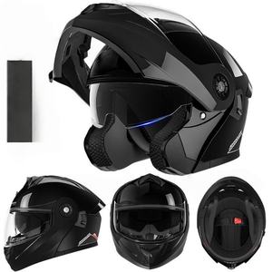 หมวกกันน็อคแบบเปิดคาง รุ่น<span class=keywords><strong>ล่าสุด</strong></span> ดีไซน์เลนส์คู่ วัสดุ ABS สำหรับรถจักรยานยนต์วิบากและมอเตอร์ไซค์ทั่วไป - Product Image 3