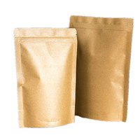 Sachets d'emballage alimentaire personnalisés en papier kraft refermables avec fenêtre transparente – Sacs en papier kraft