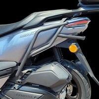 Barre anti-chute et protection contre les collisions avec support de bagages arrière et pare-chocs d'échappement, accessoires de moto pour CFMOTO 150SC