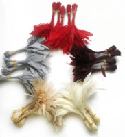Bande teinte 40-45cm Coque queue poulet coq plume pour artisanat bricolage Costume chapeau millnery accessoire fête carnaval mariage décor