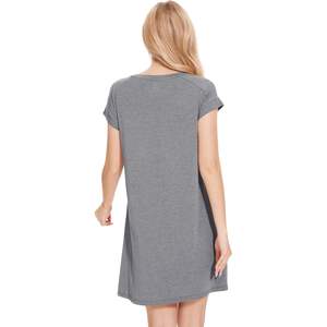 Camisón personalizado para mujer, manga corta, cuello redondo, ropa de dormir suave, vestido de pijama de algodón puro, camisón para mujer - Product Image 2