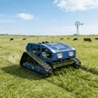 Traktor Pemotong Rumput Mini Baru, Bertenaga Bensin 4-Tak, Robotik, DIY, dengan Pengontrol Jarak Jauh