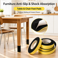 Bande adhésive en mousse EVA simple face, absorbant les chocs, anti-collision, insonorisante, bande d'étanchéité pour meubles, portes, fenêtres