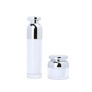 Acrylic lọ và chai cho mỹ phẩm cao minh bạch Mặt kem bao bì chai bơm vòng nhựa mỹ phẩm Jar - Product Image 5