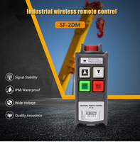 Control Remoto Universal Inalámbrico Industrial para Grúa, Mini, 2 Botones, de Una Sola Velocidad, Resistente al Agua