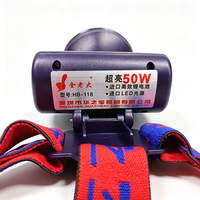 Lampe frontale LED portable rechargeable super lumineuse et étanche avec faisceau longue portée et réglable pour l'exploitation minière, le camping et la pêche