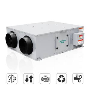 Thermostat intelligent Récupérateur <span class=keywords><strong>d</strong></span>'air pour la santé de la famille Récupération de chaleur Système de ventilation Ventilateur de plafond en acier inoxydable Systèmes CVC - Product Image 6