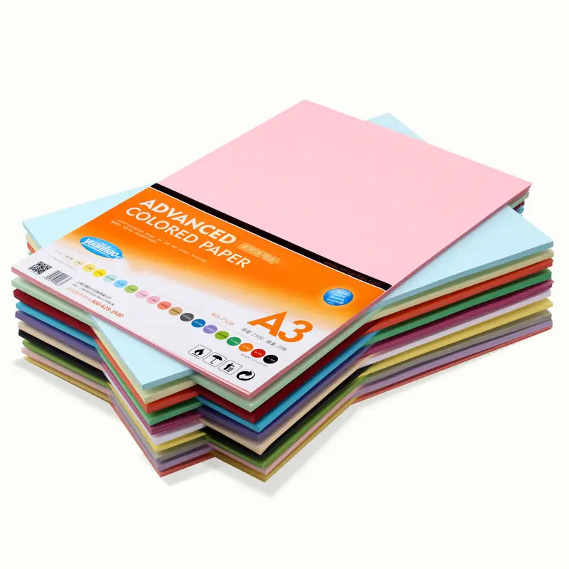 Papier coloré en papier artisanal, format A4, 70g 80g 120g 180g, pour étudiants