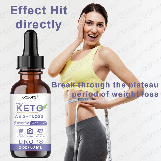 OEM Keto 60ml Liquid Drop for Adult Weight Loss Supports Exercise Performance Energy Metabolism Fat Burning L-Carnitine
