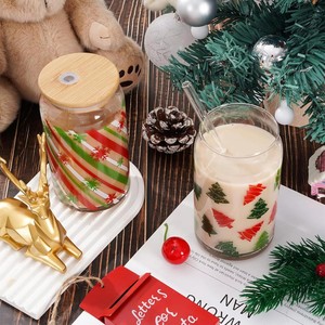 Vaso de Plástico con Forma de Lata, 12oz, 16oz, 20oz, Reutilizable, con Tapa de Madera Natural, Logotipo Personalizado, Venta al Por Mayor - Product Image 4
