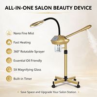 Alat Kecantikan Salon Modern, Steamer Wajah Vertikal Single Tube Hot Spray, Pelembab Wajah, Peralatan Kecantikan Barbershop