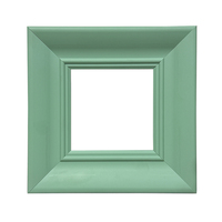 Peinture à l'huile encadrée en bois écologique de conception européenne personnalisée multicolore bleu-vert, art mural, impression en relief