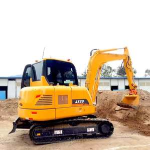 Excavatrice sur chenilles de 6 tonnes, machine de terrassement SE60 en stock et prête à être expédiée - Product Image 6